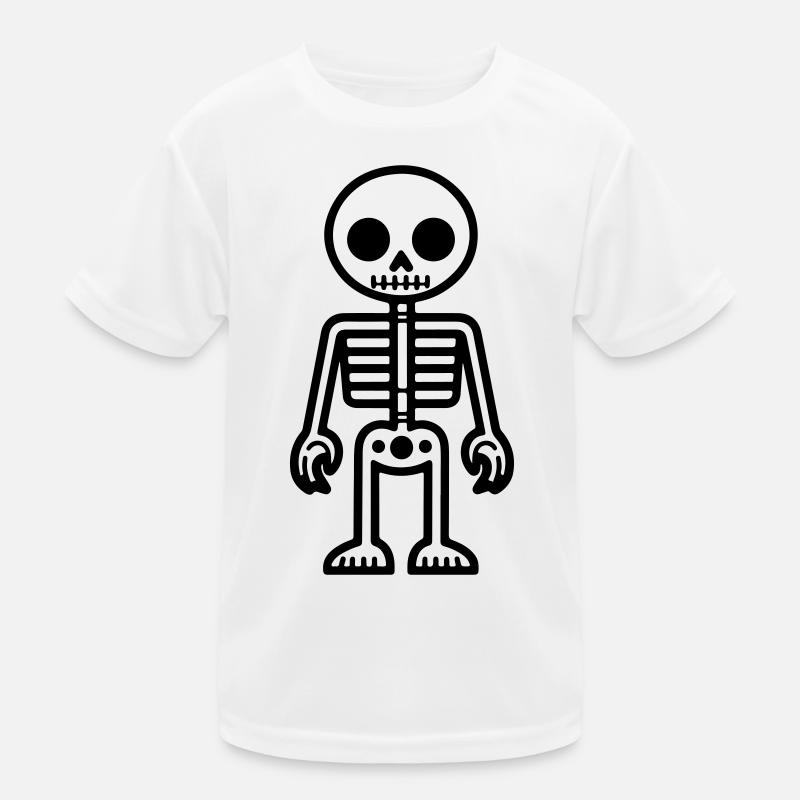 Skeleton Comic Kids Functional T-Shirt