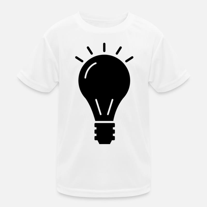 Glühbirne Kinder Funktions-T-Shirt
