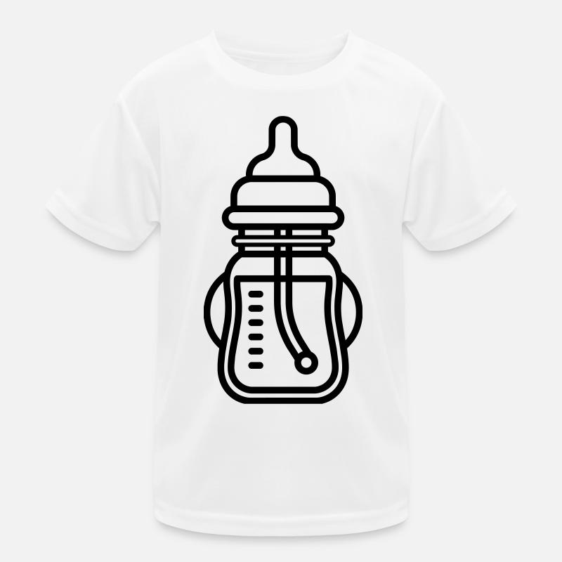 Babyflasche Kinder Funktions-T-Shirt