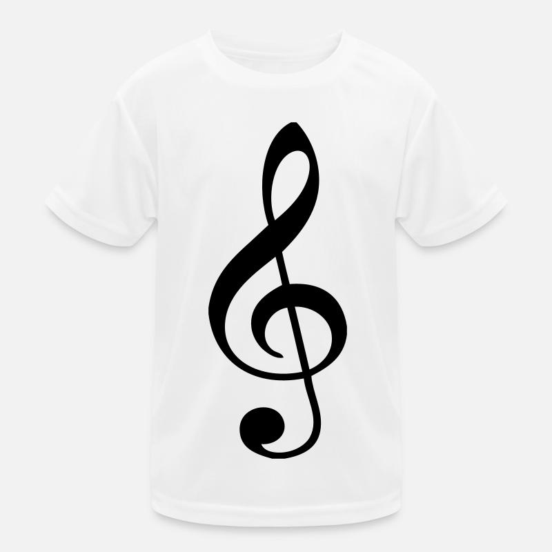 Notenschlüssel Kinder Funktions-T-Shirt