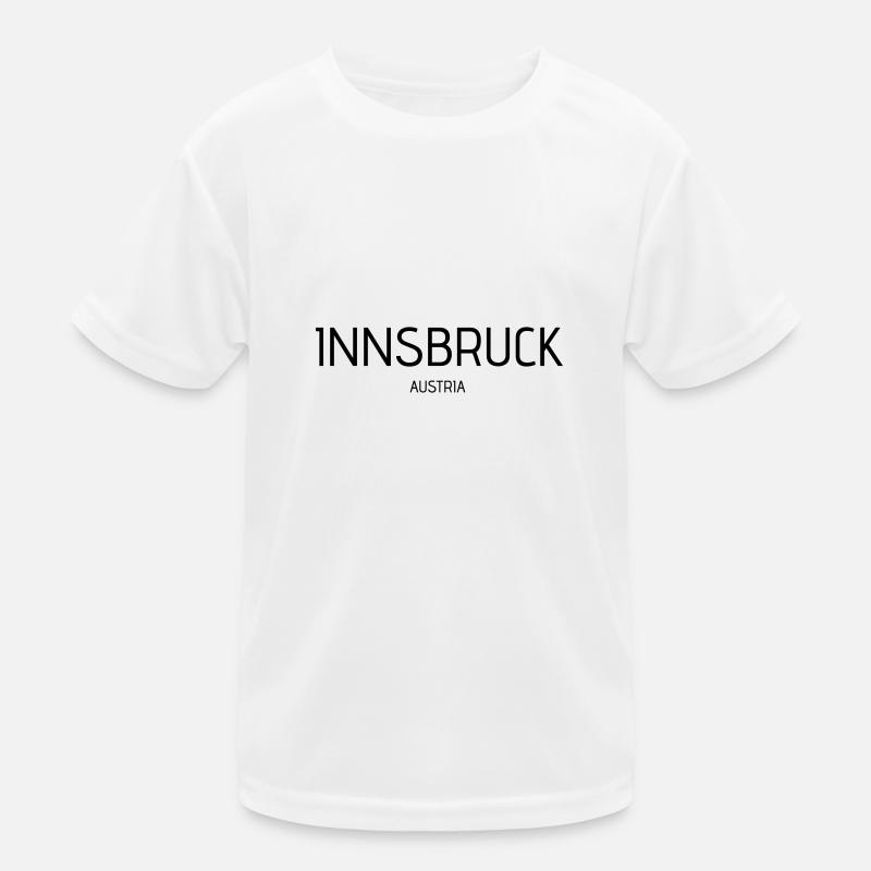 Innsbruck - Kinder Funktions-T-Shirt - Weiß