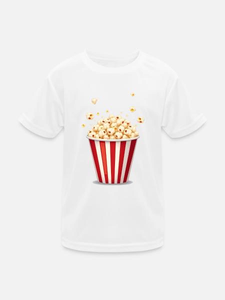 Carnival Popcorn - Funny Costume - Kids Functional T-Shirt - white - Front