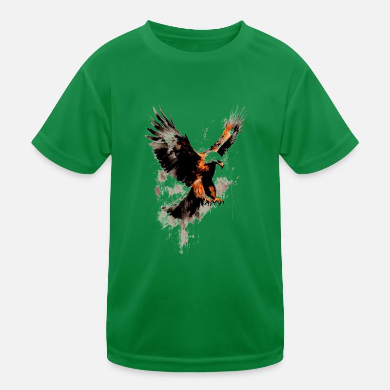 Eagle American wild animal Kids Functional T-Shirt