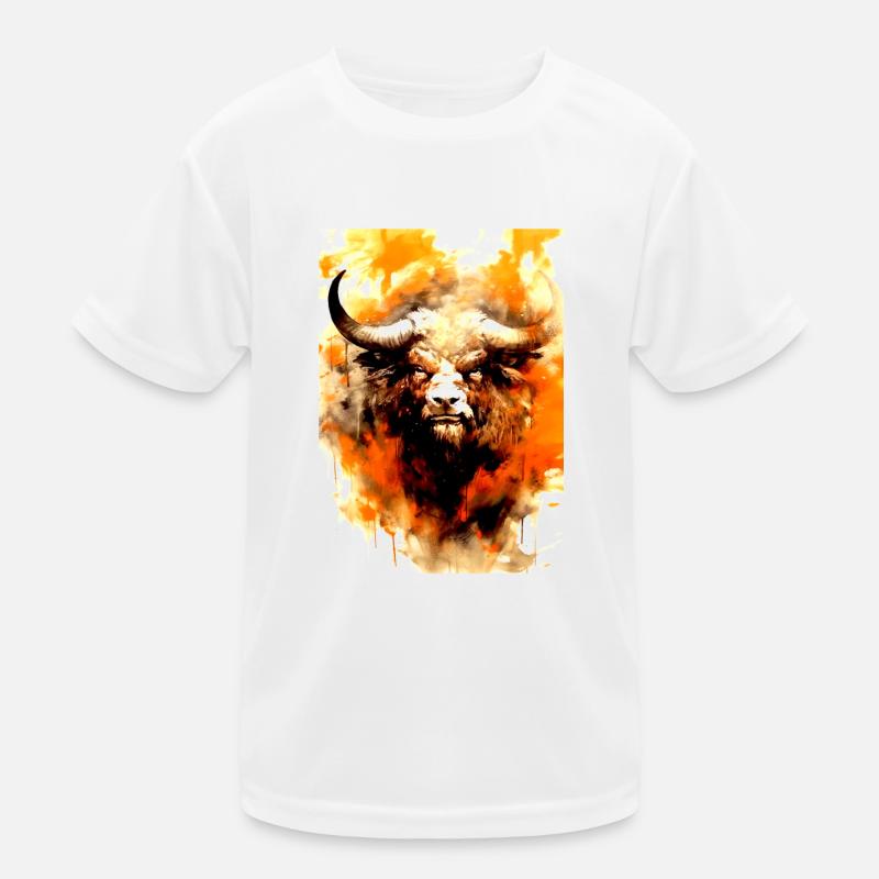 Bison Animal sauvage américain T-shirt sport Enfant