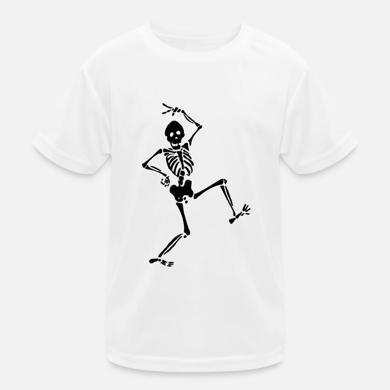 Dancing skeleton Kids Functional T-Shirt