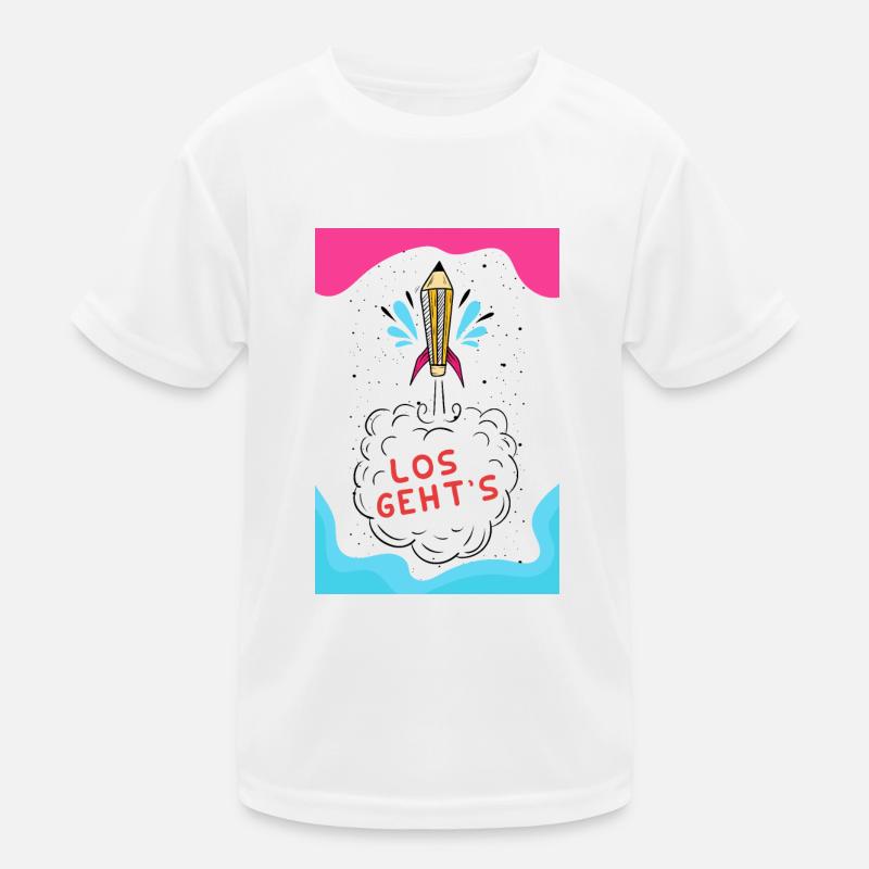 Schule kann kommen Kinder Funktions-T-Shirt