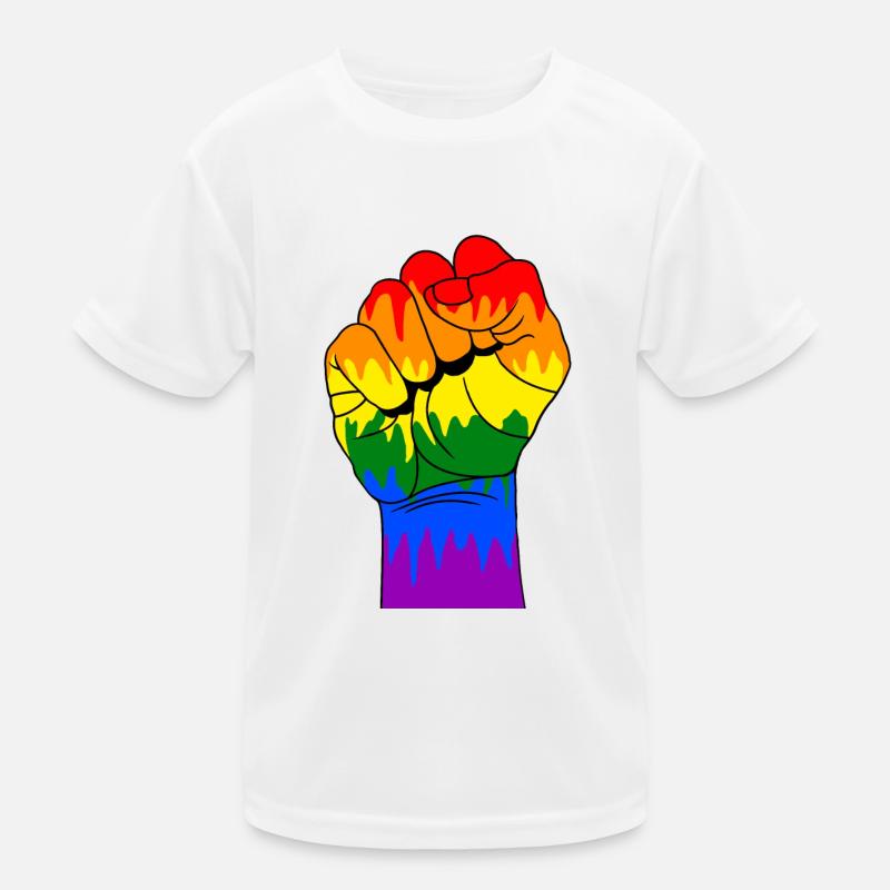Schwule Faust Kinder Funktions-T-Shirt