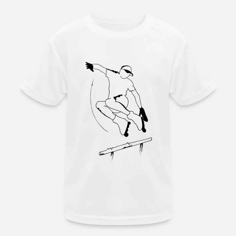 aggressive freestyle roller Kinder Funktions-T-Shirt