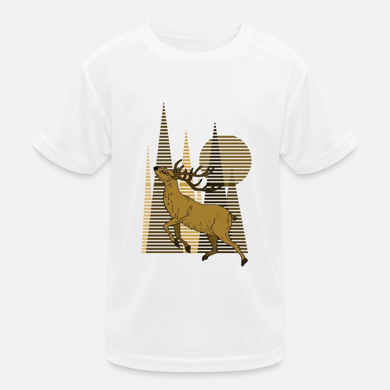 Hirsch Kinder Funktions-T-Shirt