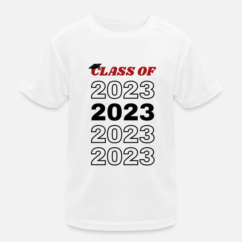 Graduating class 2023 red Kids Functional T-Shirt