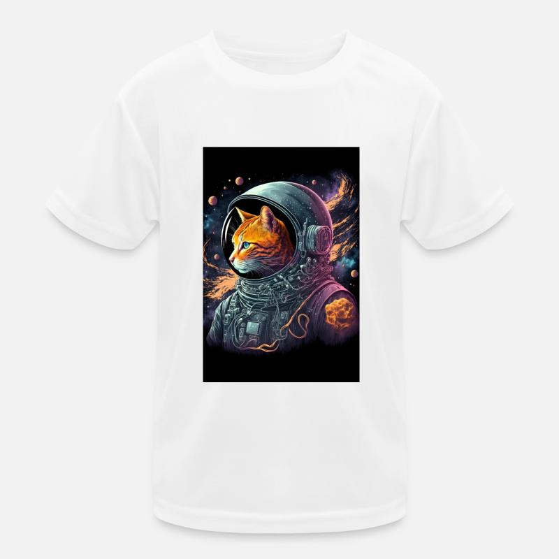 Space Cat Kids Functional T-Shirt