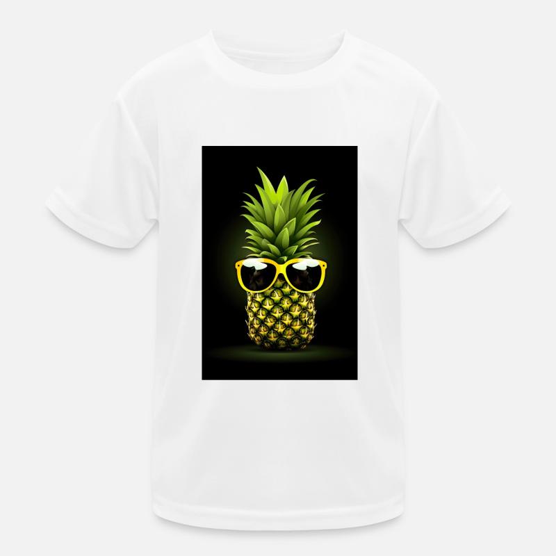 Pineapple - Kids Functional T-Shirt - white