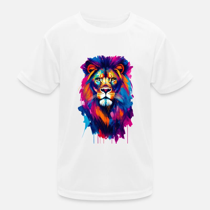 Löwe #1 Kinder Funktions-T-Shirt