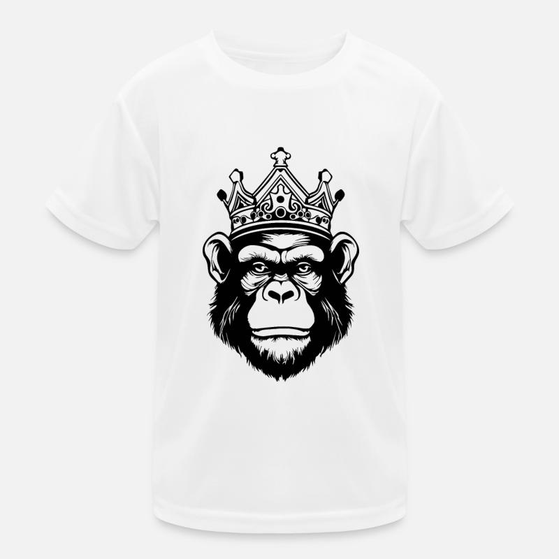 Affe Affen Affengesicht Dschungel Kinder Funktions-T-Shirt