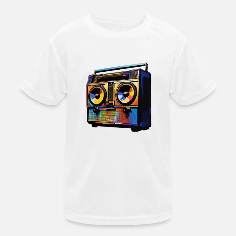 Ghettoblaster Kinder Funktions-T-Shirt
