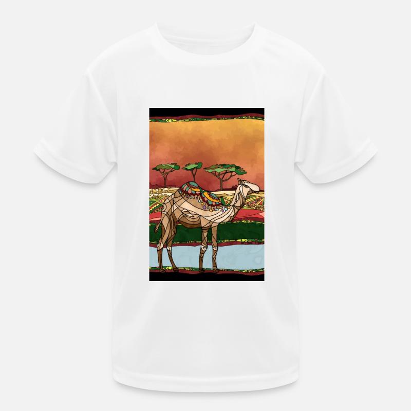 Kamel Kinder Funktions-T-Shirt