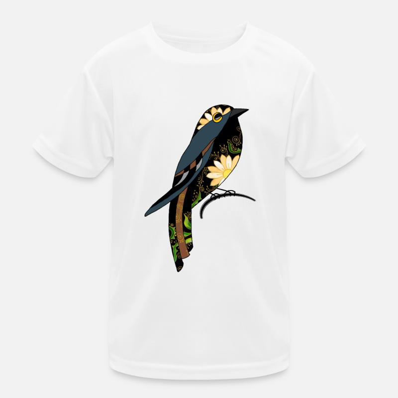 Bunter Vogel Kinder Funktions-T-Shirt