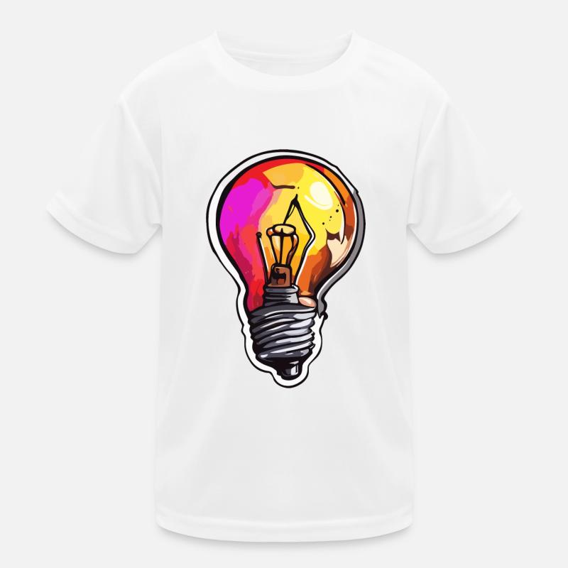 Bulb / Bulb / Brightness / Light Kids Functional T-Shirt