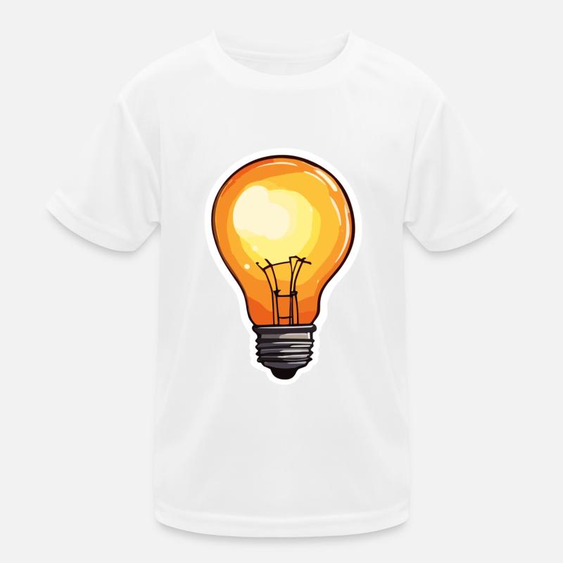 Bulb / Bulb / Brightness / Light Kids Functional T-Shirt