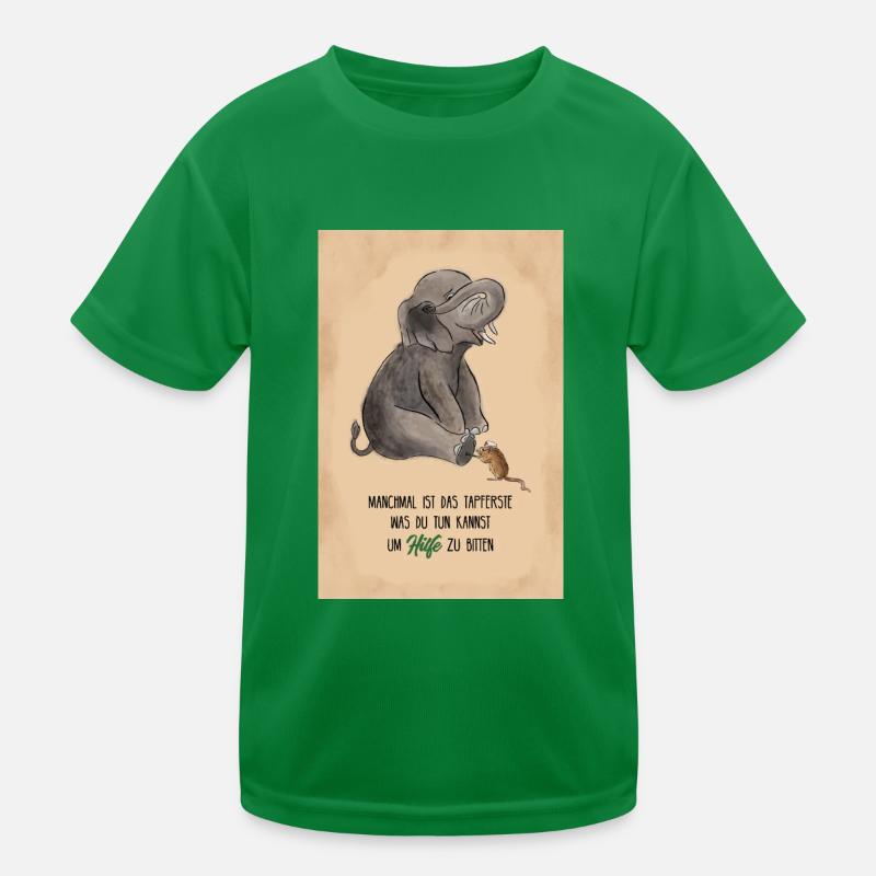 La souris aide l’éléphant : Dire pour plus de bravoure T-shirt sport Enfant