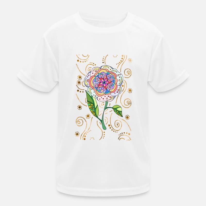 Blume Kinder Funktions-T-Shirt