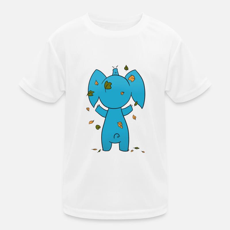 Elephant Leaves Kids Functional T-Shirt
