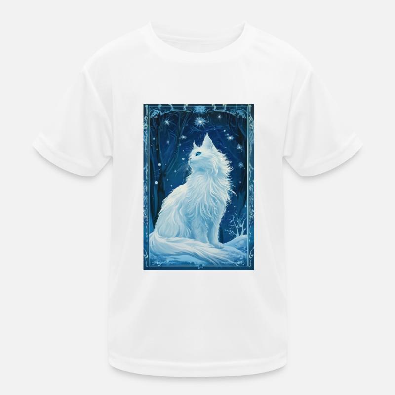 Cloudtail Cloud Tail Mucha 1920s White Cat Kids Functional T-Shirt