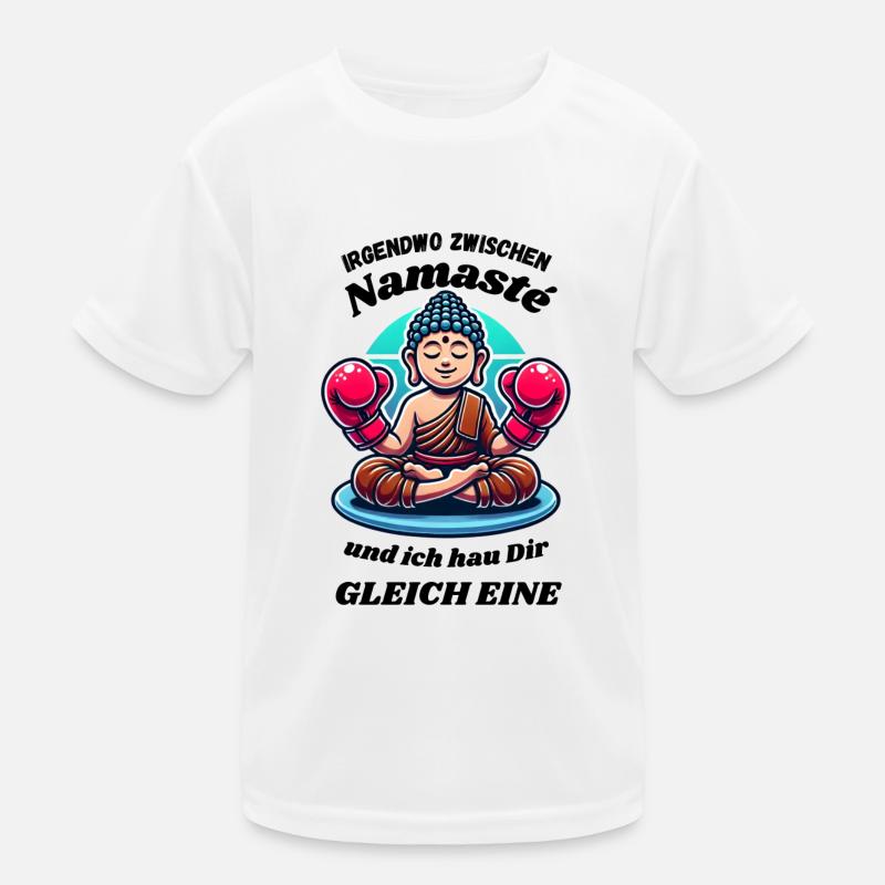 Somewhere between 'Namasté' Kids Functional T-Shirt