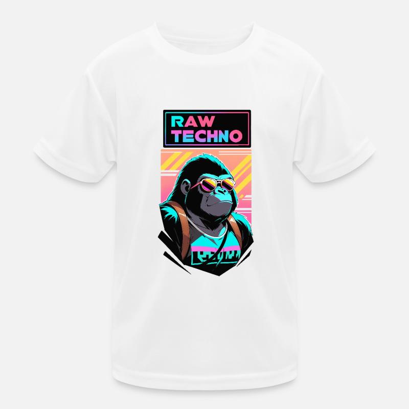 R A W Techno Gorilla Kinder Funktions-T-Shirt