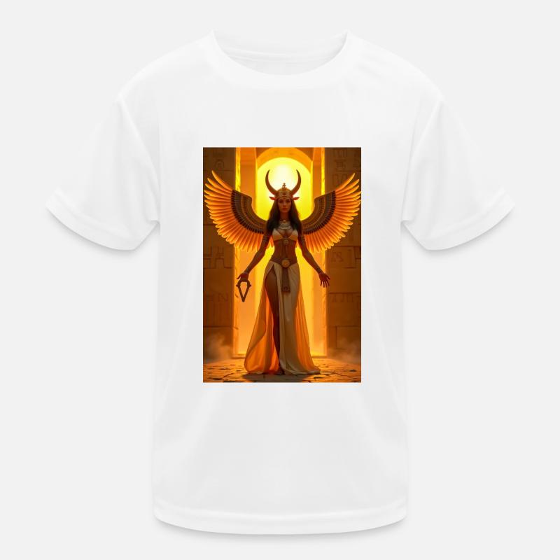 Isis, déesse ailée avec disque solaire T-shirt sport Enfant