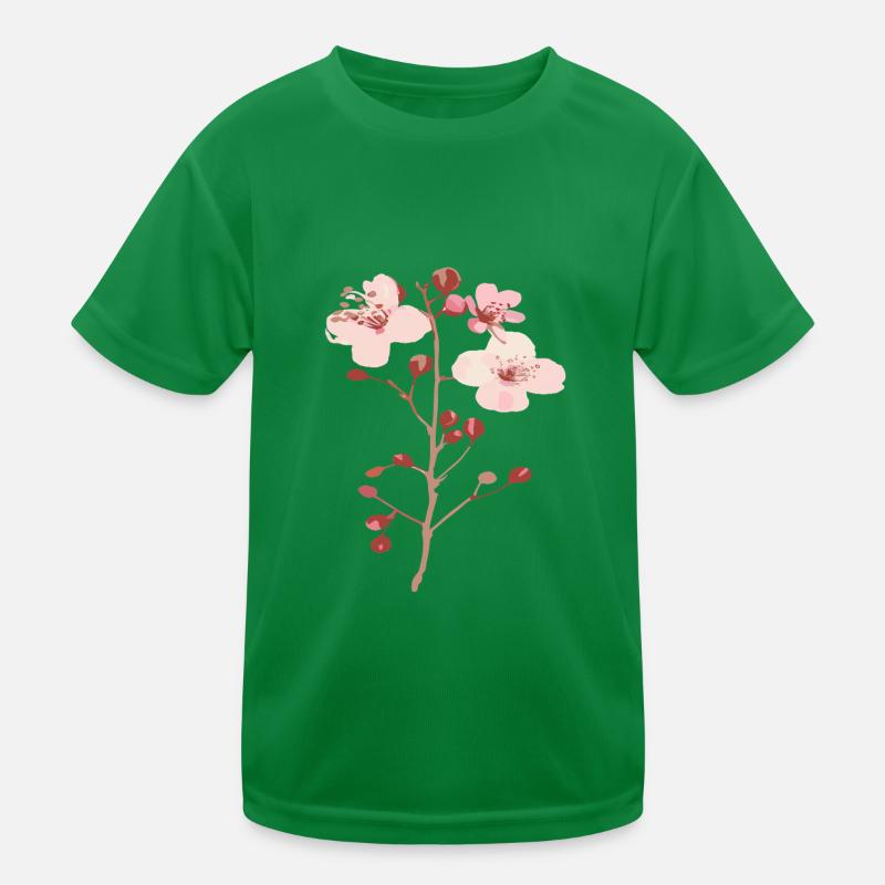 Blüten vom Kirschbaum sakura Kinder Funktions-T-Shirt