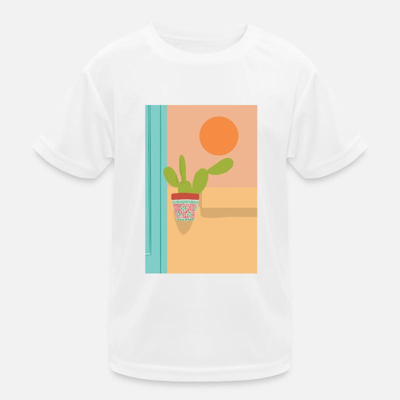Boho Kaktus Opuntia Malaga Kinder Funktions-T-Shirt