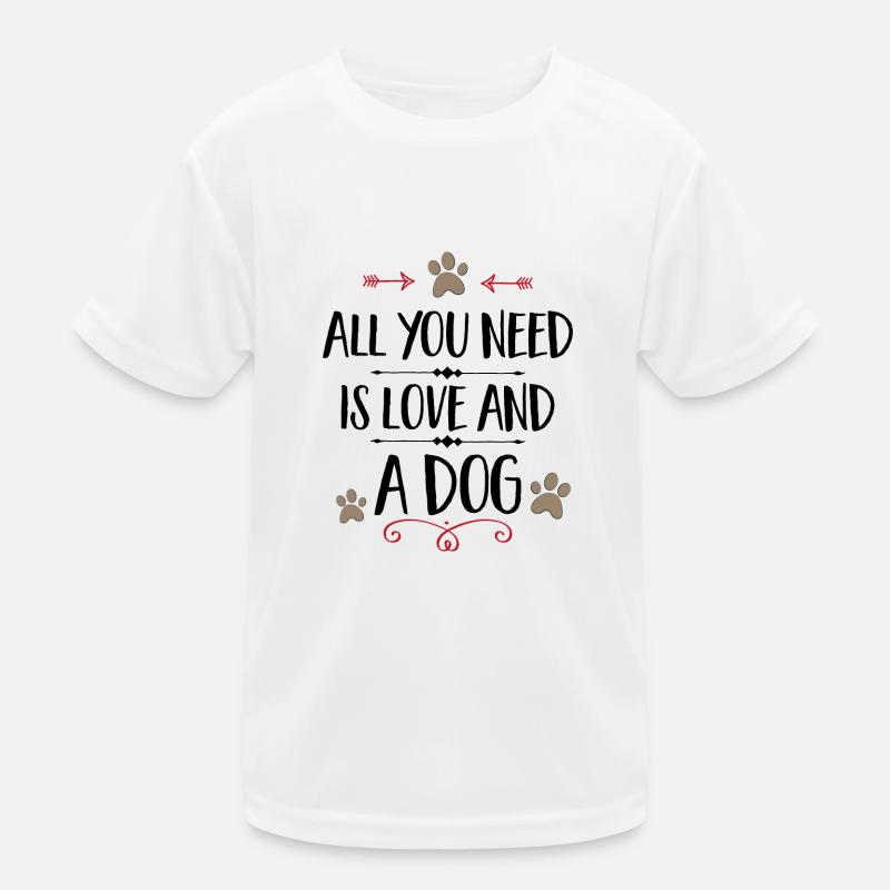 chien T-shirt sport Enfant