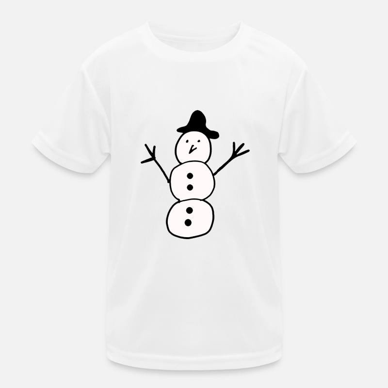 Schneemann Kinder Funktions-T-Shirt