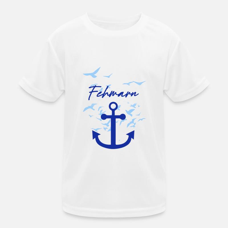 Fehmarn,möwen,anker,vogelschwarm Kinder Funktions-T-Shirt