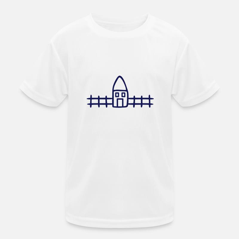Haus mit Garten Kinder Funktions-T-Shirt