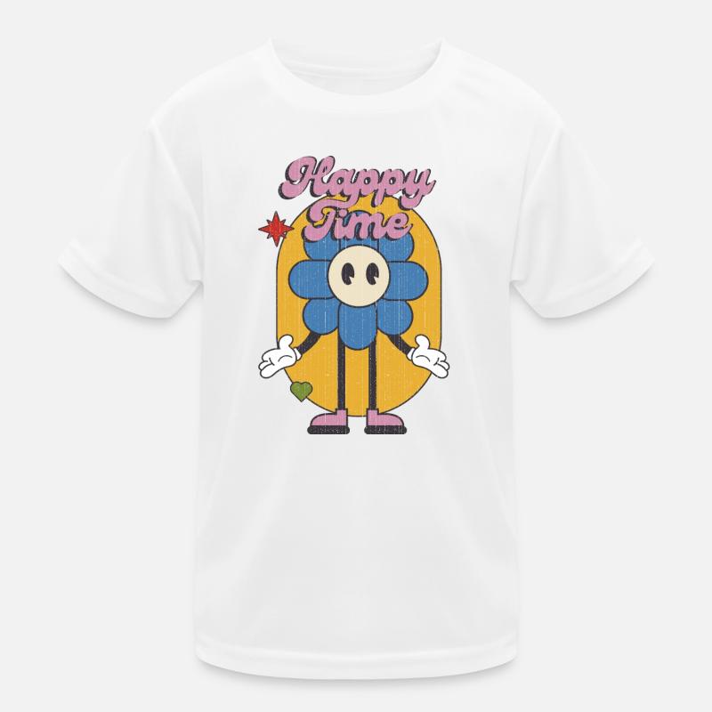 Positive Happy Graphic Kids Functional T-Shirt