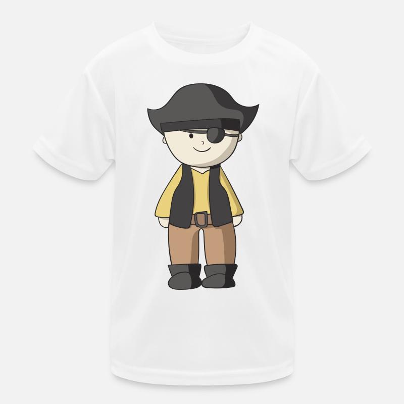 Pirat Kinder Funktions-T-Shirt