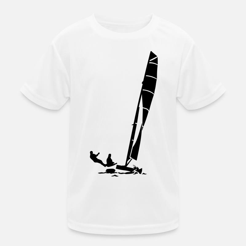 Katamaran - Kinder Funktions-T-Shirt - Weiß