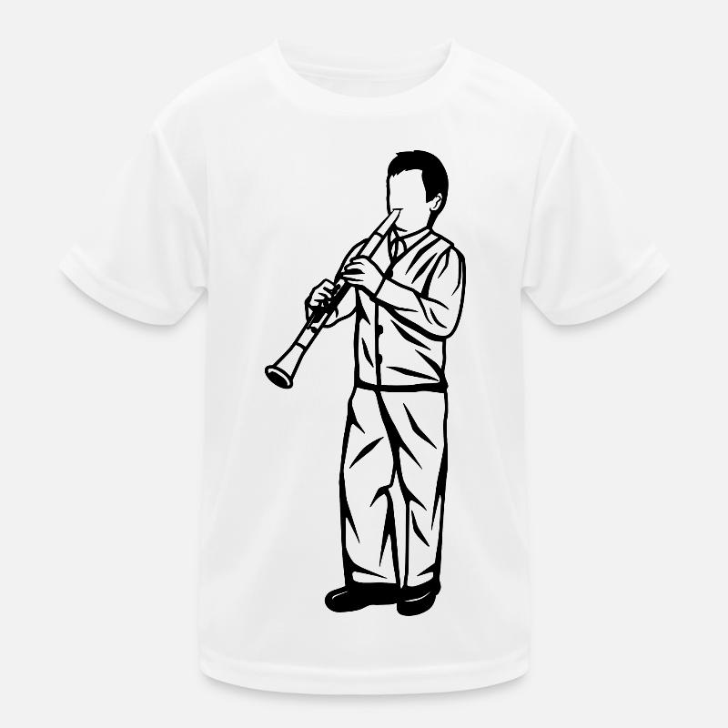 Clarinet Child Kids Functional T-Shirt