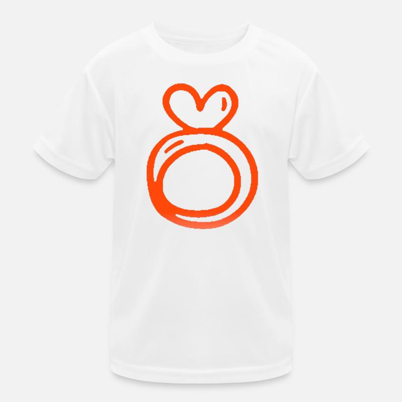 VALENTINSTAG HERZ LIEBE LIEBE ROSE D Kinder Funktions-T-Shirt