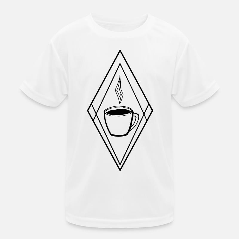 Coffee Mug with Minimalist Graphics Kids Functional T-Shirt