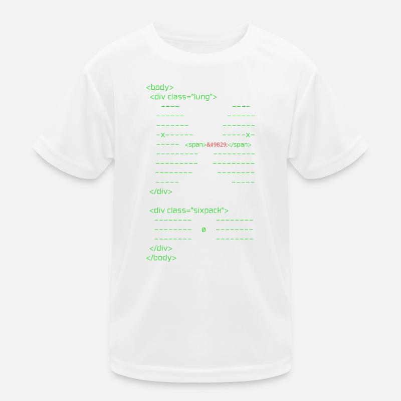 Corps HTML T-shirt sport Enfant