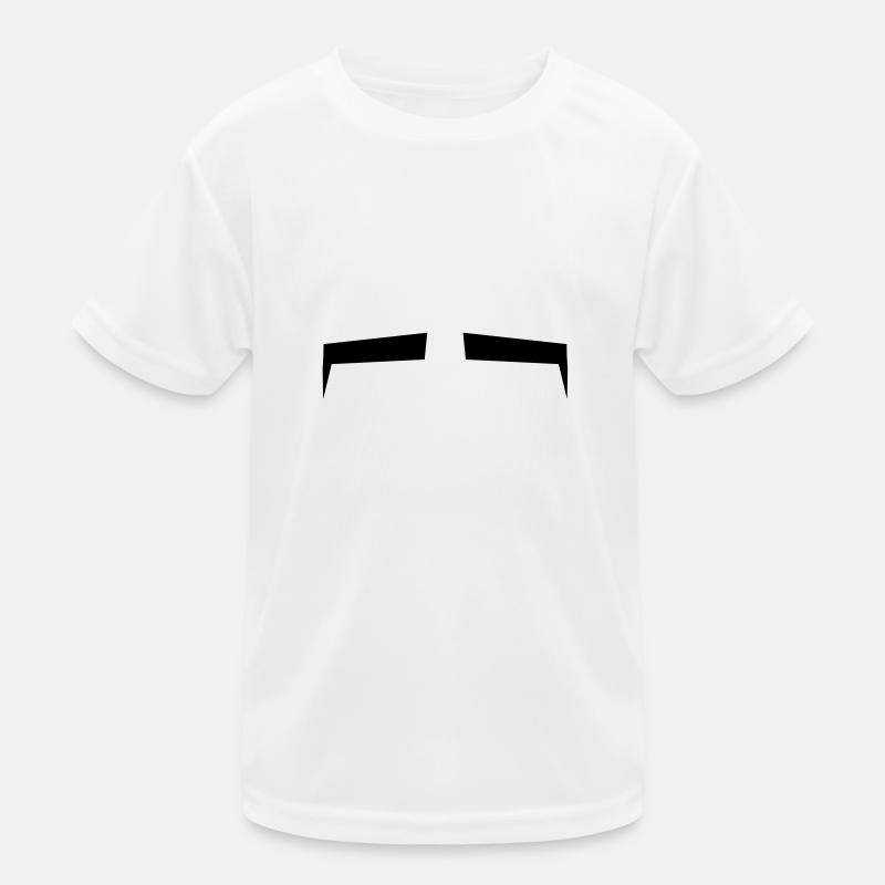 Die Schlitze für die Augen oder Augenbrauen Kinder Funktions-T-Shirt