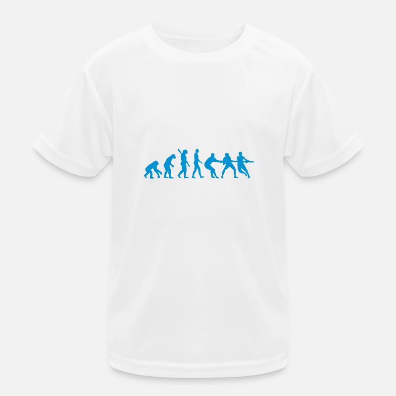 Evolution tug of war - Kids Functional T-Shirt - white
