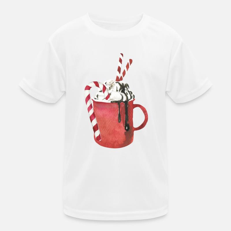 Hot chocolate and marshmallows Kids Functional T-Shirt