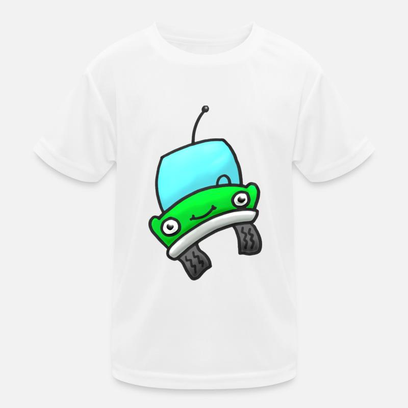 vert voiture T-shirt sport Enfant