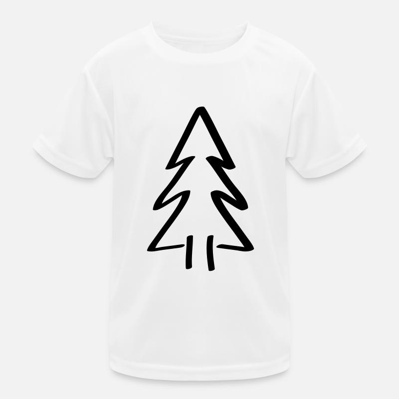 baum Tannenbaum Weihnachtsbaum Christbaum Kinder Funktions-T-Shirt
