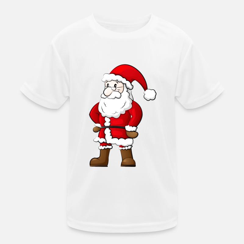 Weihnachtsmann Kinder Funktions-T-Shirt