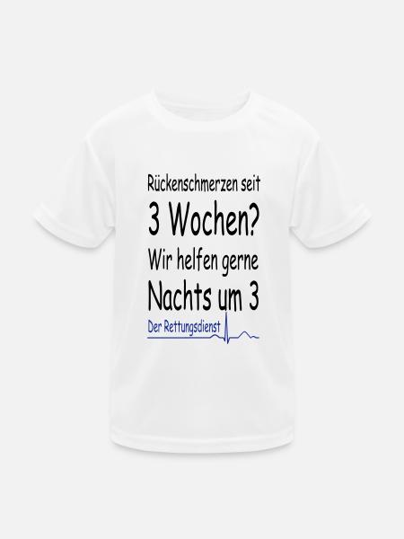 Rettungsdienst der Klassiker - Kinder Funktions-T-Shirt - Weiß - Vorne